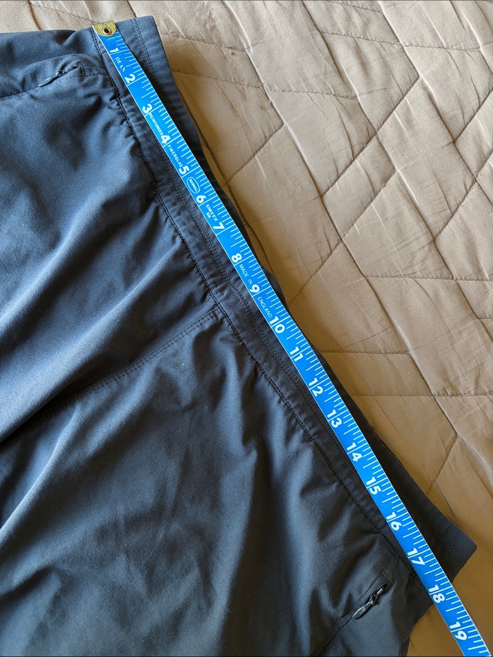 Black Athletic Shorts with Elastic Waistband - Picture 3 of 6